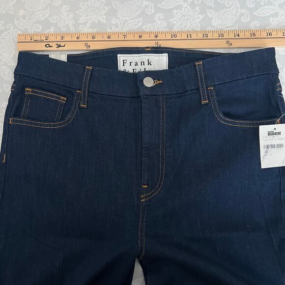 Frank & Eileen Flannigan Flare Jeans In Clear Dark Rinse Size 31 - Picture 8 of 10